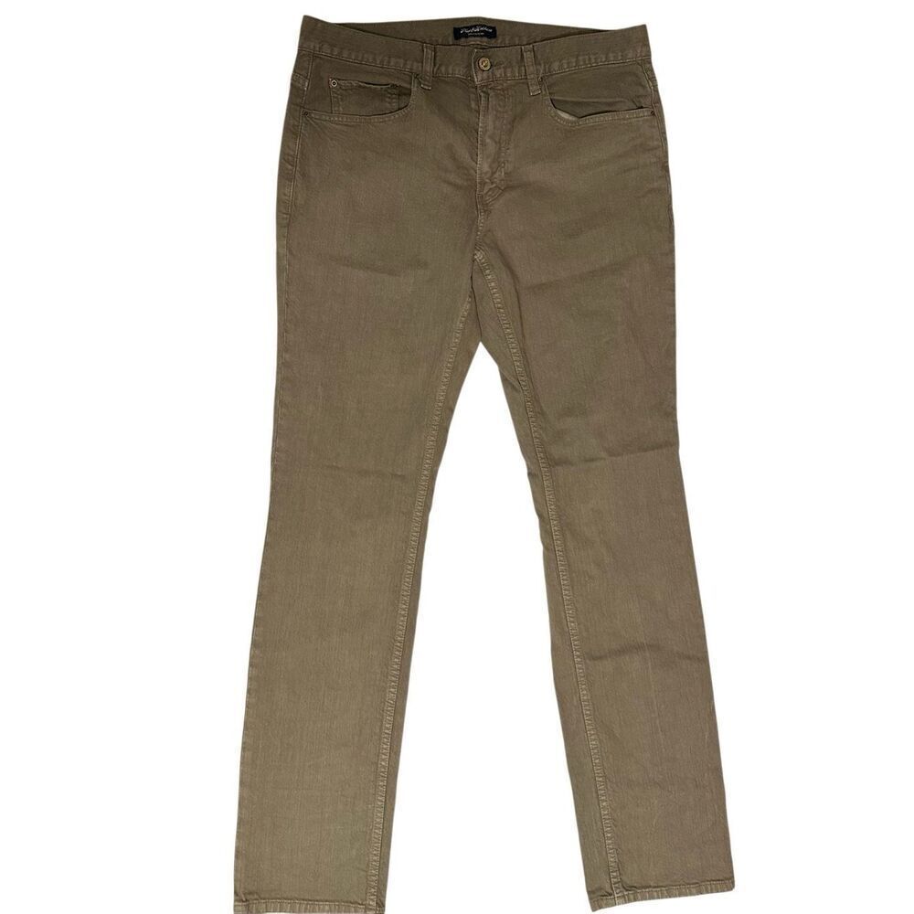 Flag & Anthem Men's Khaki Oakland Slim Straight Fit Stretch Jeans Size 34/34